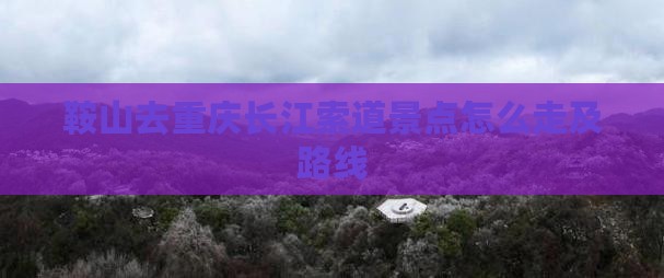 鞍山去重庆长江索道景点