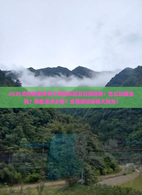 沧州到重庆李子坝轻轨站五日游