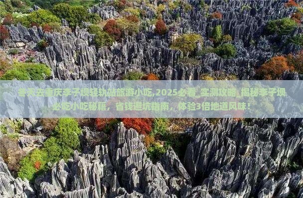 冬天去重庆李子坝轻轨站旅游小吃