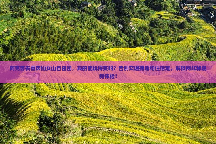 阿克苏去重庆仙女山自由团