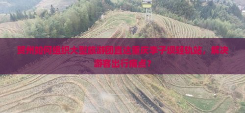 贺州如何组织大型旅游团直达重庆李子坝轻轨站，解决游客出行痛点？