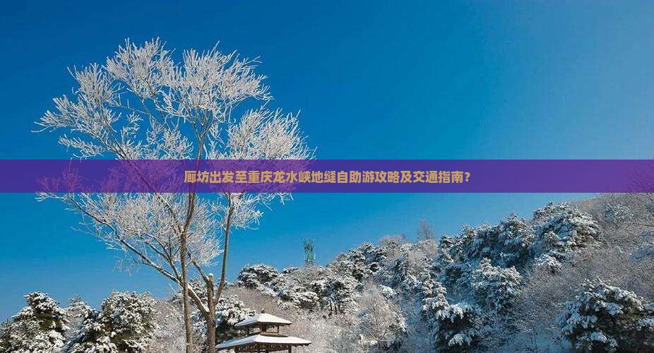 廊坊出发至重庆龙水峡地缝自助游攻略及交通指南？