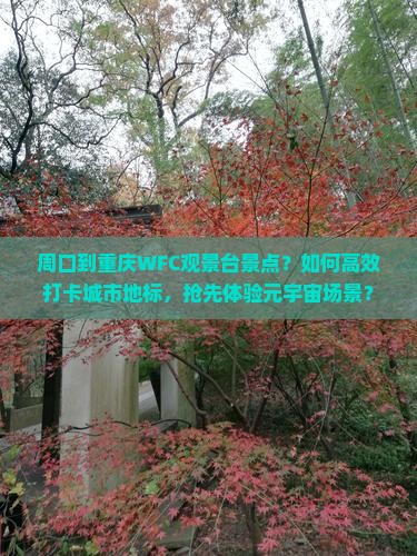 周口到重庆WFC观景台景点？如何高效打卡城市地标，抢先体验元宇宙场景？