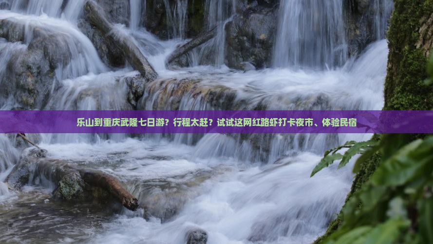 乐山到重庆武隆七日游？行程太赶？试试这网红路虾打卡夜市、体验民宿
