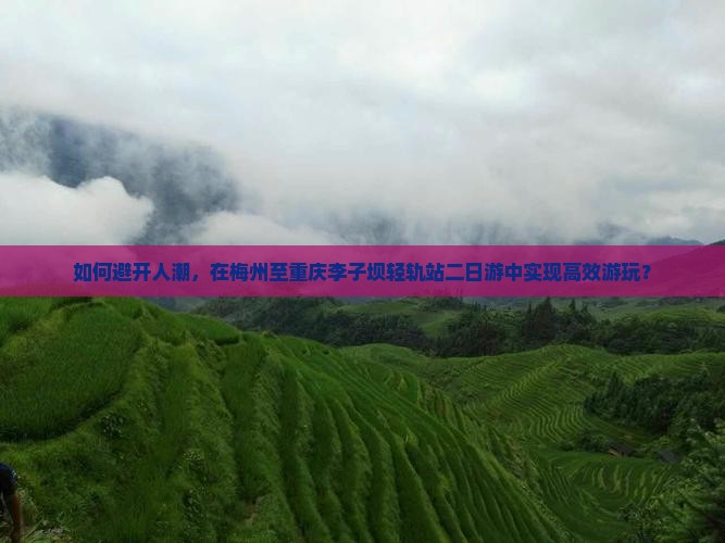 如何避开人潮，在梅州至重庆李子坝轻轨站二日游中实现高效游玩？