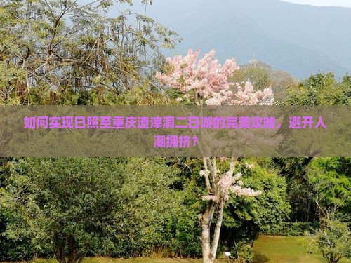如何实现日照至重庆渣滓洞二日游的完美攻略，避开人潮拥挤？