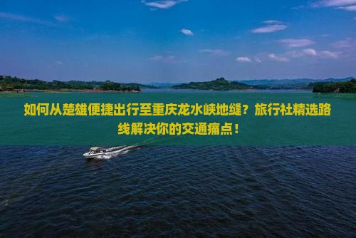 如何从楚雄便捷出行至重庆龙水峡地缝？旅行社精选路线解决你的交通痛点！
