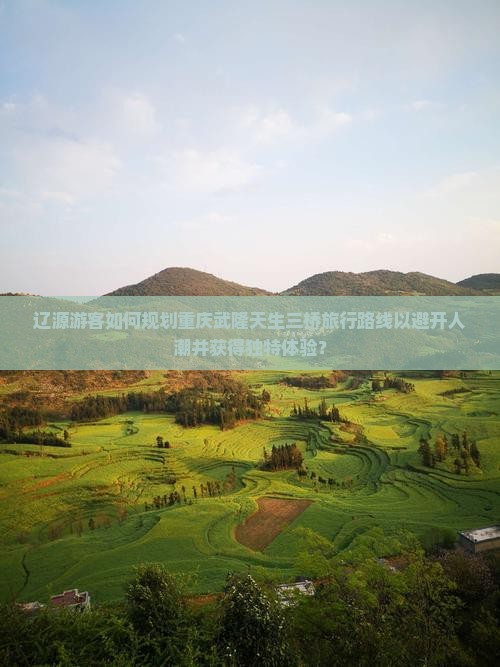 辽源游客如何规划重庆武隆天生三桥旅行路线以避开人潮并获得独特体验？