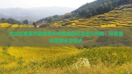 文山出发重庆武隆龙水峡地缝四日自由行攻略：探索重庆旅游必游景点