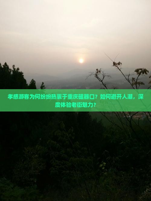孝感游客为何纷纷热衷于重庆磁器口？如何避开人潮，深度体验老街魅力？