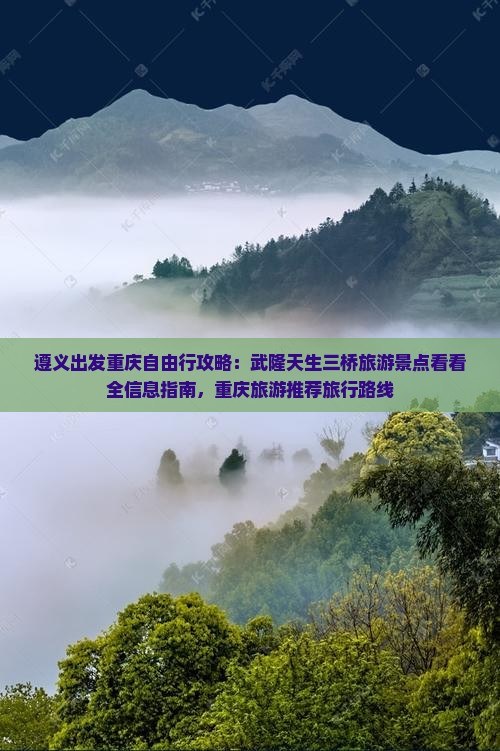 遵义出发重庆自由行攻略：武隆天生三桥旅游景点看看全信息指南，重庆旅游推荐旅行路线