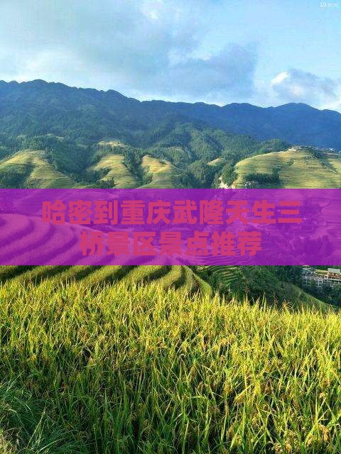 哈密到重庆武隆天生三桥景区景点推荐