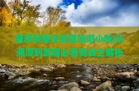 湘潭到重庆武隆旅游小吃