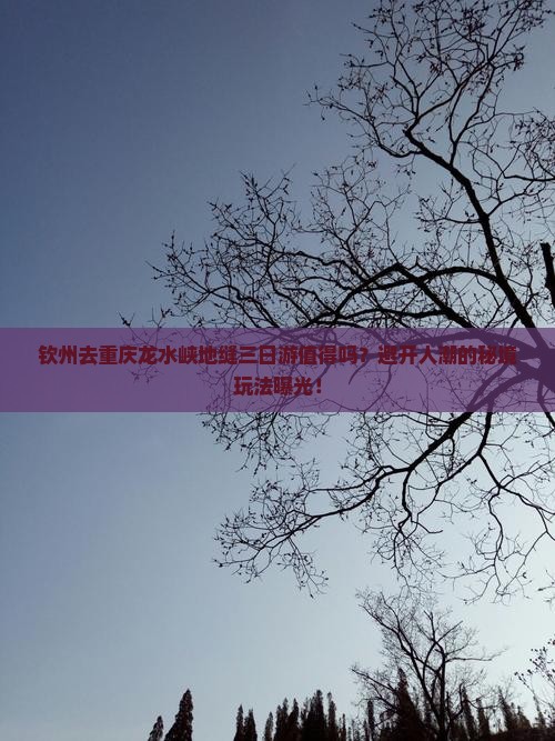 钦州去重庆龙水峡地缝三日游
