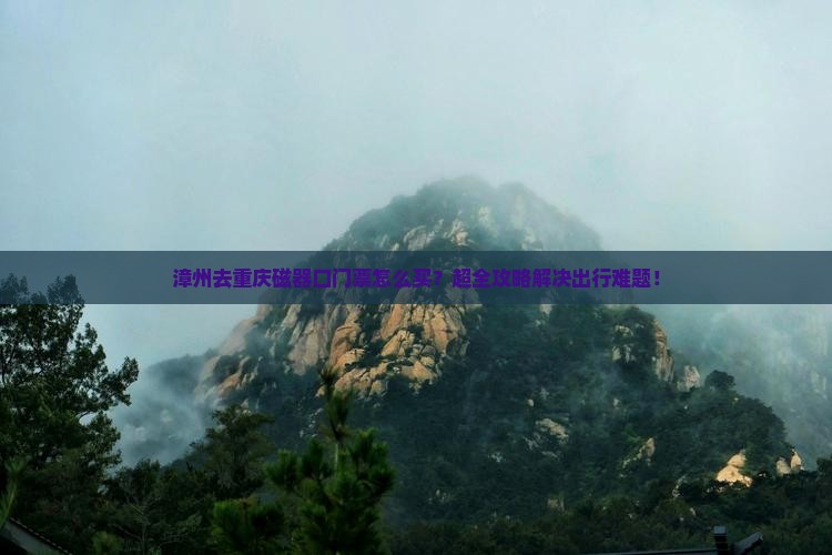 漳州去重庆磁器口门票