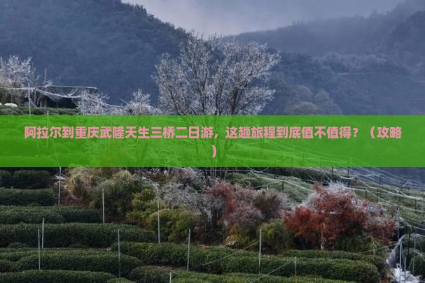 阿拉尔到重庆武隆天生三桥二日游