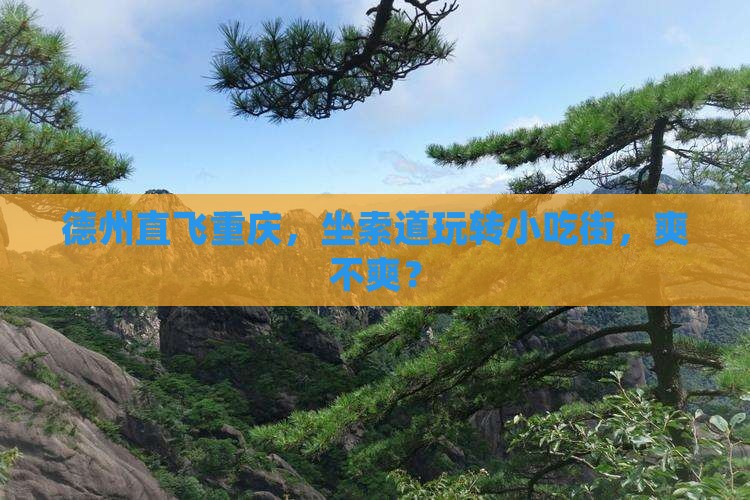 德州到重庆长江索道旅游小吃