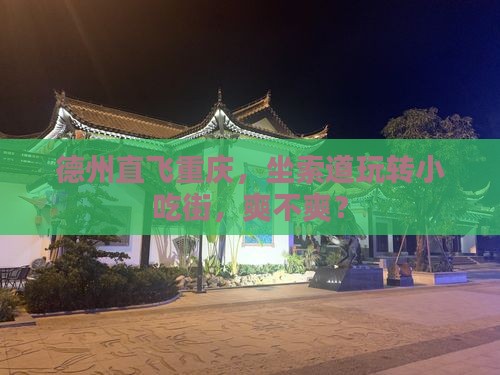 德州到重庆长江索道旅游小吃