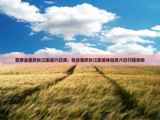 思茅去重庆长江索道六日游
