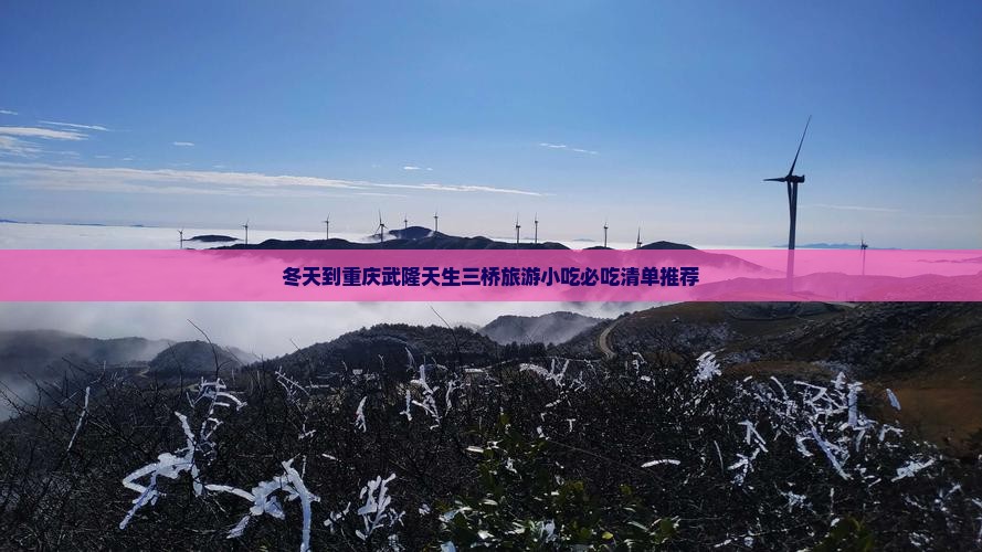 冬天到重庆武隆天生三桥旅游小吃