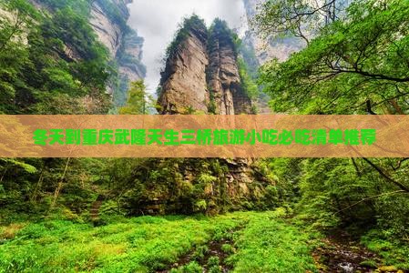 冬天到重庆武隆天生三桥旅游小吃
