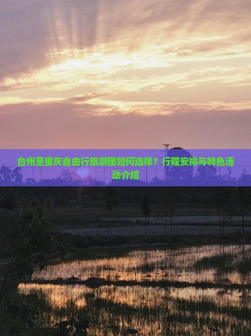 台州至重庆自由行旅游团如何选择？行程安排与特色活动介绍