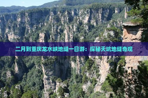 二月到重庆龙水峡地缝一日游：探秘天坑地缝奇观