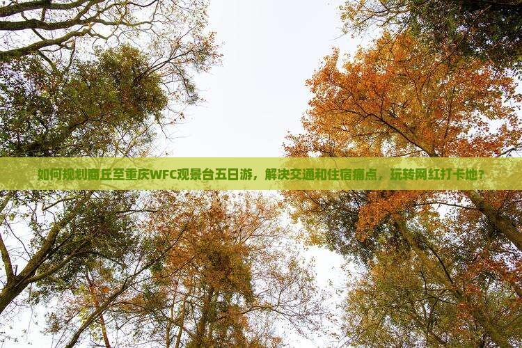 如何规划商丘至重庆WFC观景台五日游，解决交通和住宿痛点，玩转网红打卡地？