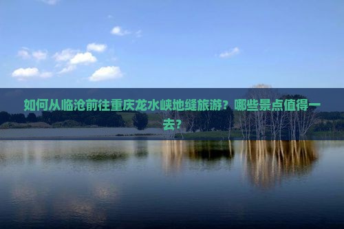如何从临沧前往重庆龙水峡地缝旅游？哪些景点值得一去？