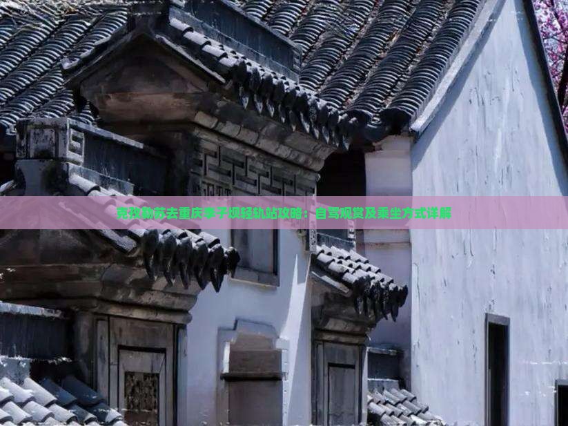 克孜勒苏去重庆李子坝轻轨站攻略：自驾观赏及乘坐方式详解