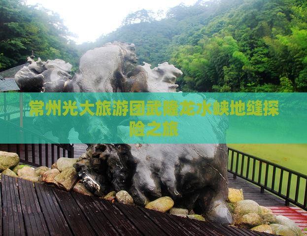 常州光大旅游团武隆龙水峡地缝探险之旅