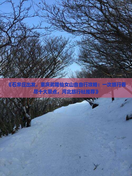 《石家庄出发,重庆武隆仙女山自由行攻略:一次旅行看尽十大景点,河北旅行社推荐》 《石家庄出发,重庆武隆仙女山自由行攻略:一次旅行看尽十大景点,河北旅行社推荐》