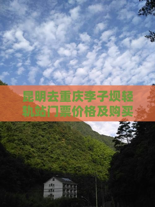 昆明去重庆李子坝轻轨站门票价格及购买方式