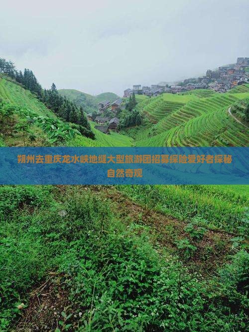 朔州去重庆龙水峡地缝大型旅游团招募探险爱好者探秘自然奇观