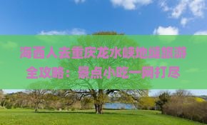 海西人去重庆龙水峡地缝旅游全攻略：景点小吃一网打尽