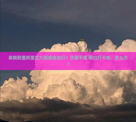 阜新到重庆蚩尤九黎城自由行？交通不便+网红打卡地，怎么办？