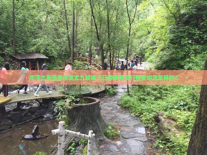 菏泽出发至重庆蚩尤九黎城三日游攻略及行程安排是怎样的？