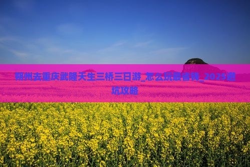 朔州去重庆武隆天生三桥三日游