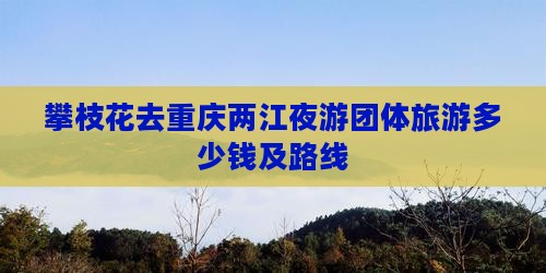 攀枝花去重庆两江夜游团体旅游