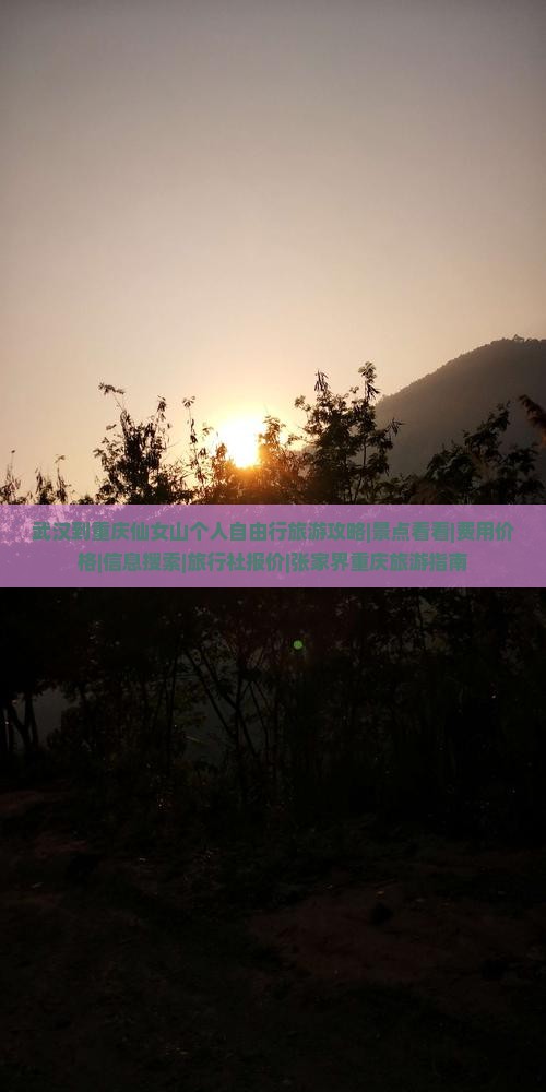 武汉到重庆仙女山个人自由行旅游攻略|景点看看|费用价格|信息搜索|旅行社报价|张家界重庆旅游指南