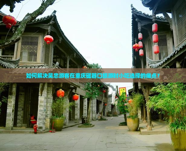 如何解决吴忠游客在重庆磁器口旅游时小吃选择的痛点？