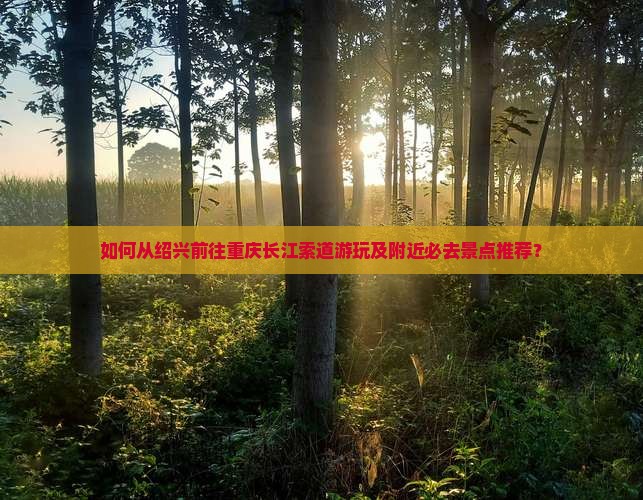 如何从绍兴前往重庆长江索道游玩及附近必去景点推荐？