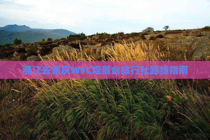 丽江去重庆WFC观景台旅行社路线指南