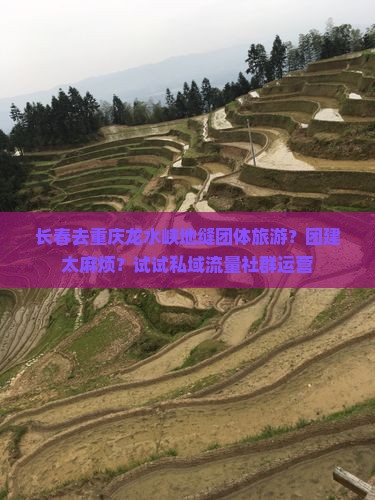 长春去重庆龙水峡地缝团体旅游？团建太麻烦？试试私域流量社群运营