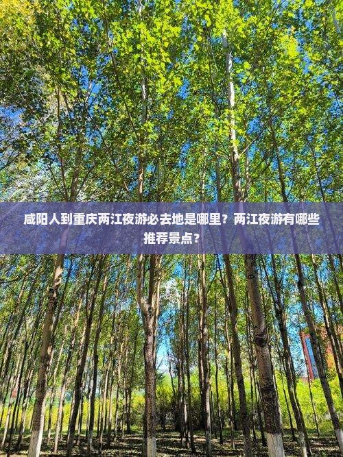 咸阳人到重庆两江夜游必去地是哪里？两江夜游有哪些推荐景点？