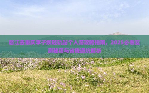 怒江去重庆李子坝轻轨站个人游