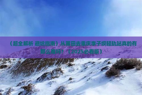 莆田到重庆李子坝轻轨站攻略