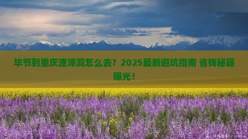 毕节到重庆渣滓洞攻略