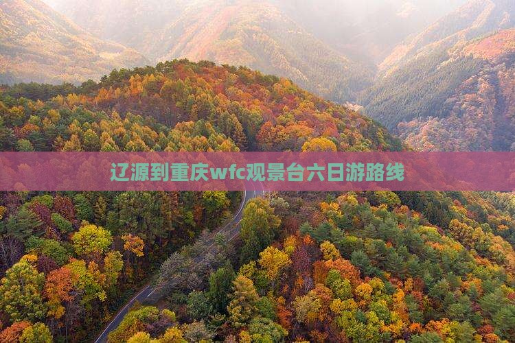 辽源到重庆wfc观景台六日游