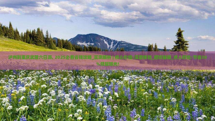 泸州到重庆武隆六日游